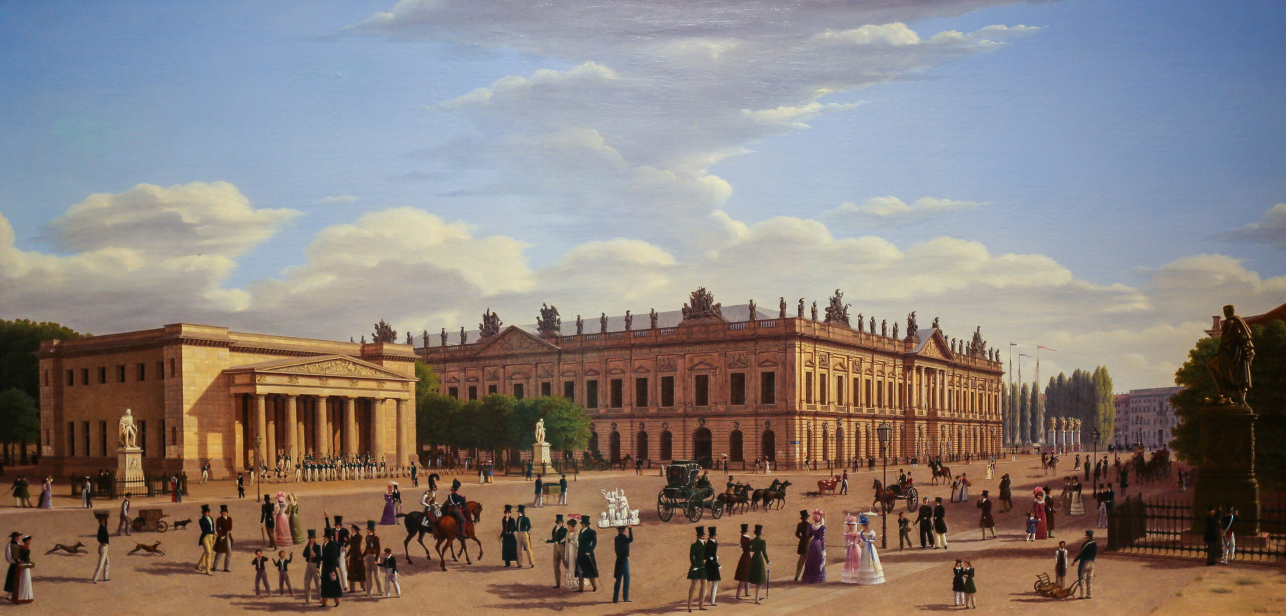 Das Zeughaus in Berlin, Gemälde Wilhelm Brücke, 1828 BHZ, Foto Roland Beck