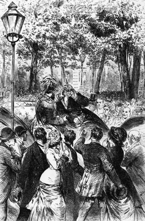 Attentat auf Wilhelm I. durch Karl Nobiling, Holzschnitt, 1878, HABHZ, Foto Roland Beck