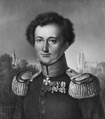 Generalmajor Carl von Clausewitz, Lithographie v. Friedrich Jentzen n. Unbekannt, HABHZ, Foto Roland Beck