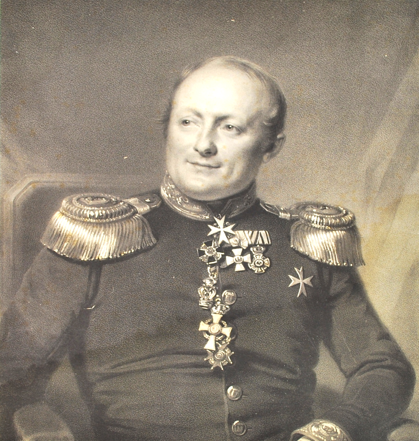 Karl Ludwig Friedrich von Hinckeldey, Lithographie von Wildt nach Krüger, um 1847; HABHZ, Foto R. Beck