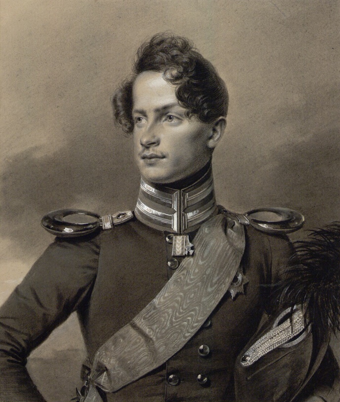 Prinz Adalbert von Preußen, Kreidezeichnung v. Franz Krüger um 1835, BHZ, Foto Roland Beck