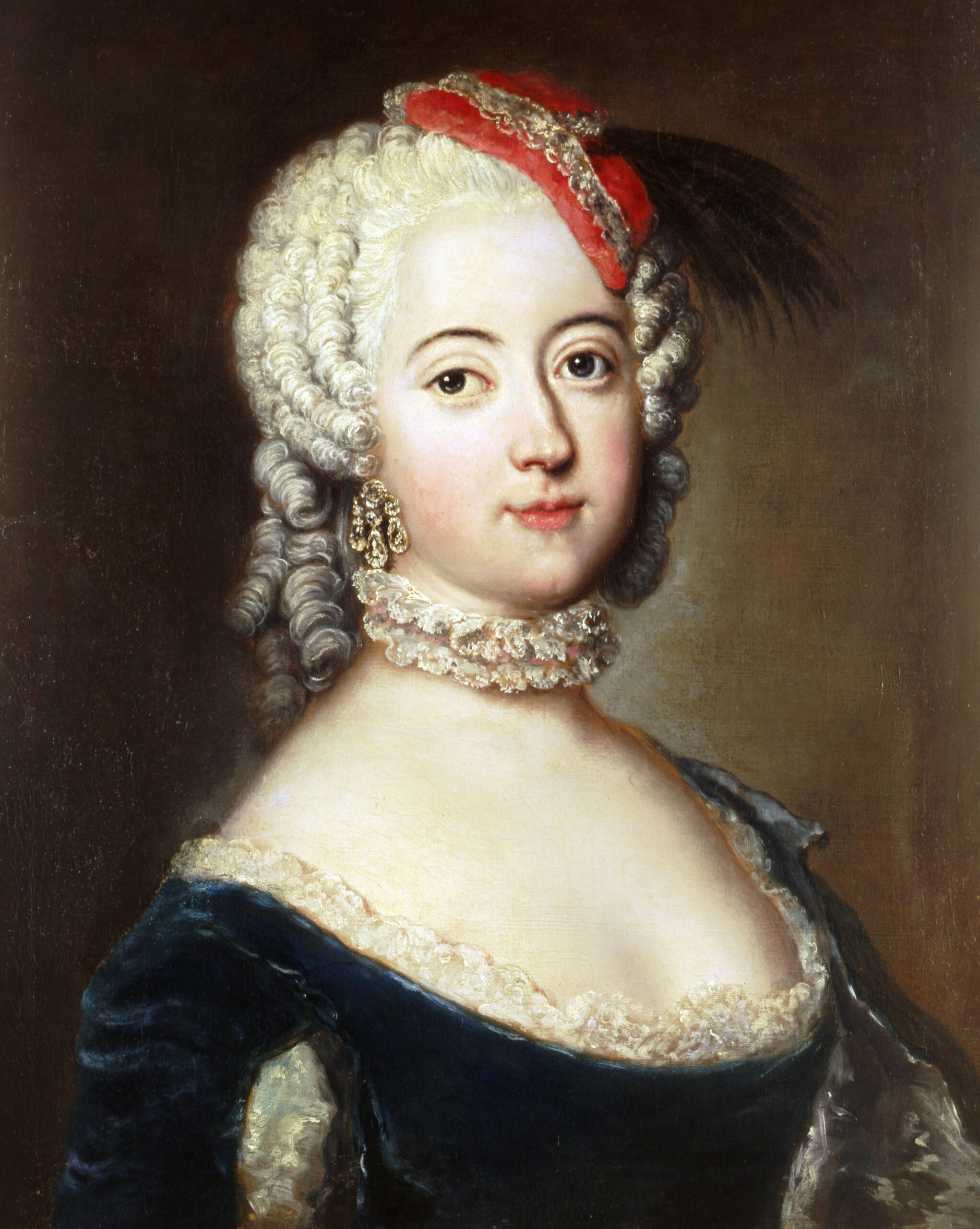 Königin Luise Ulrike von Schweden, Porträt von Antoine Pesne 1744, SPSG, Foto D. Lindner