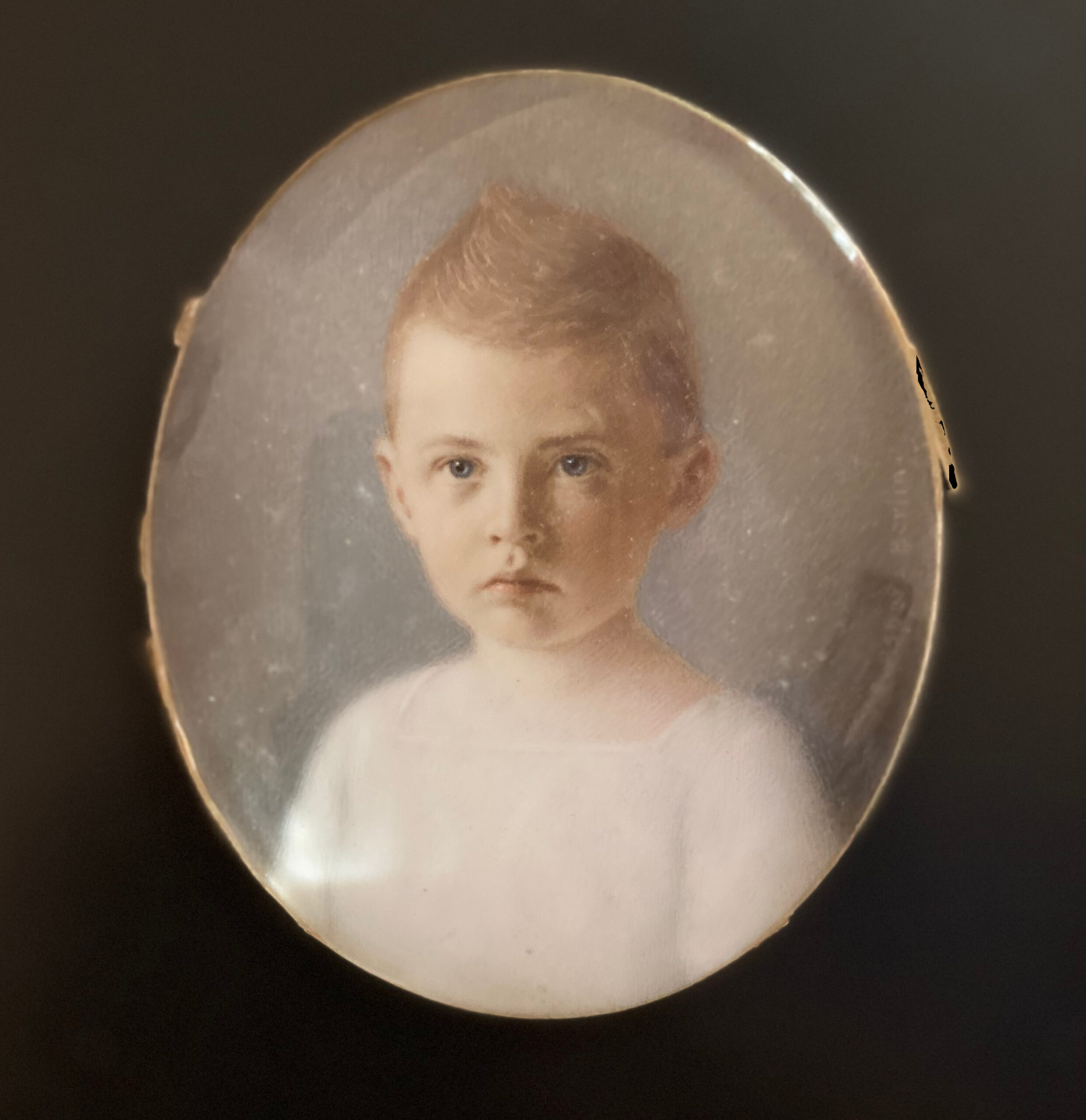 Prinz Wilhelm von Preußen, Miniatur von Ernst Asper 1910, Foto St. Schimmel