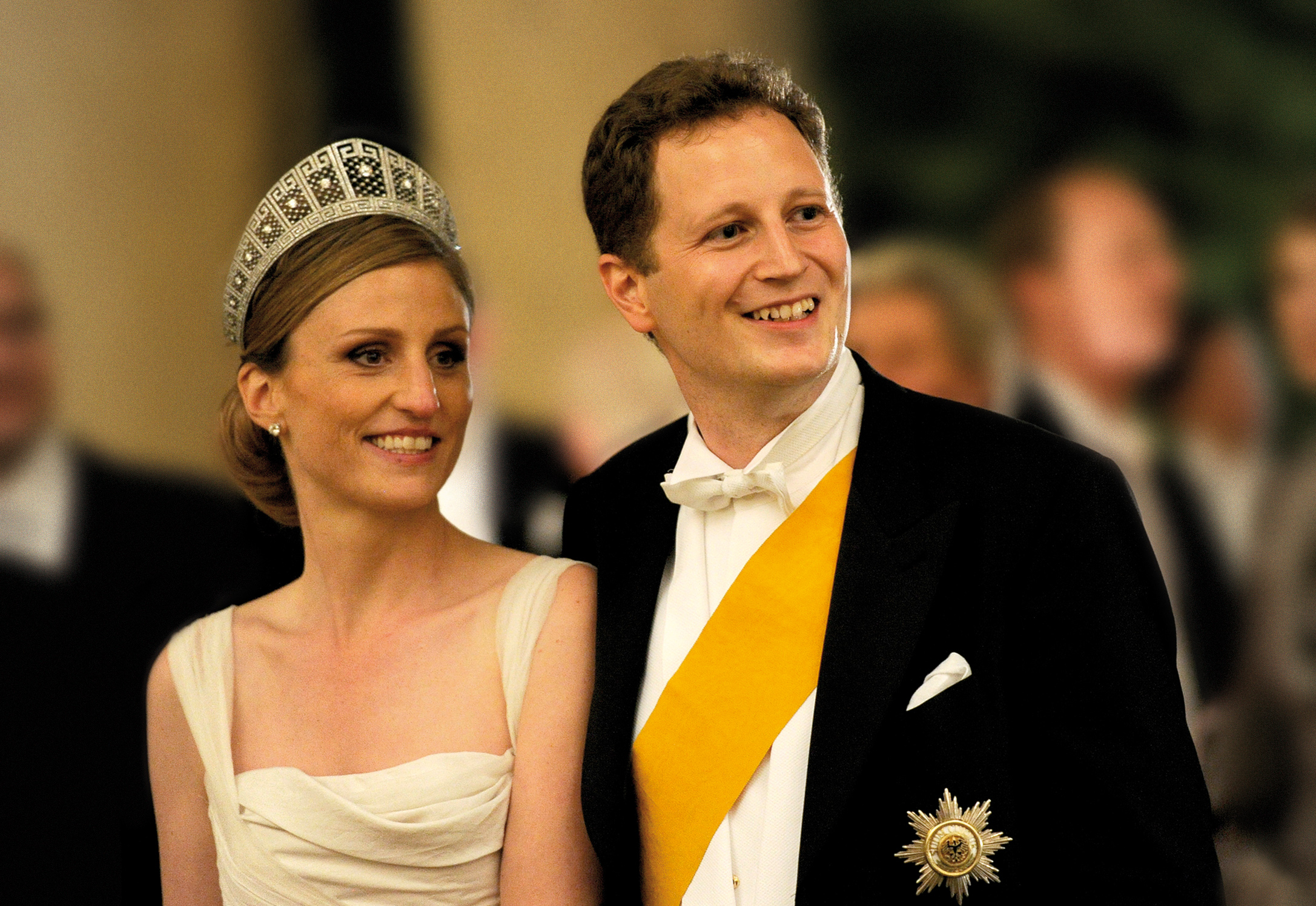 Prinzessin Sophie und Prinz Georg Friedrich während des Balls am Abend der Hochzeit im Orangerieschlosses, GVHAP, Foto Paul Schirnhofer