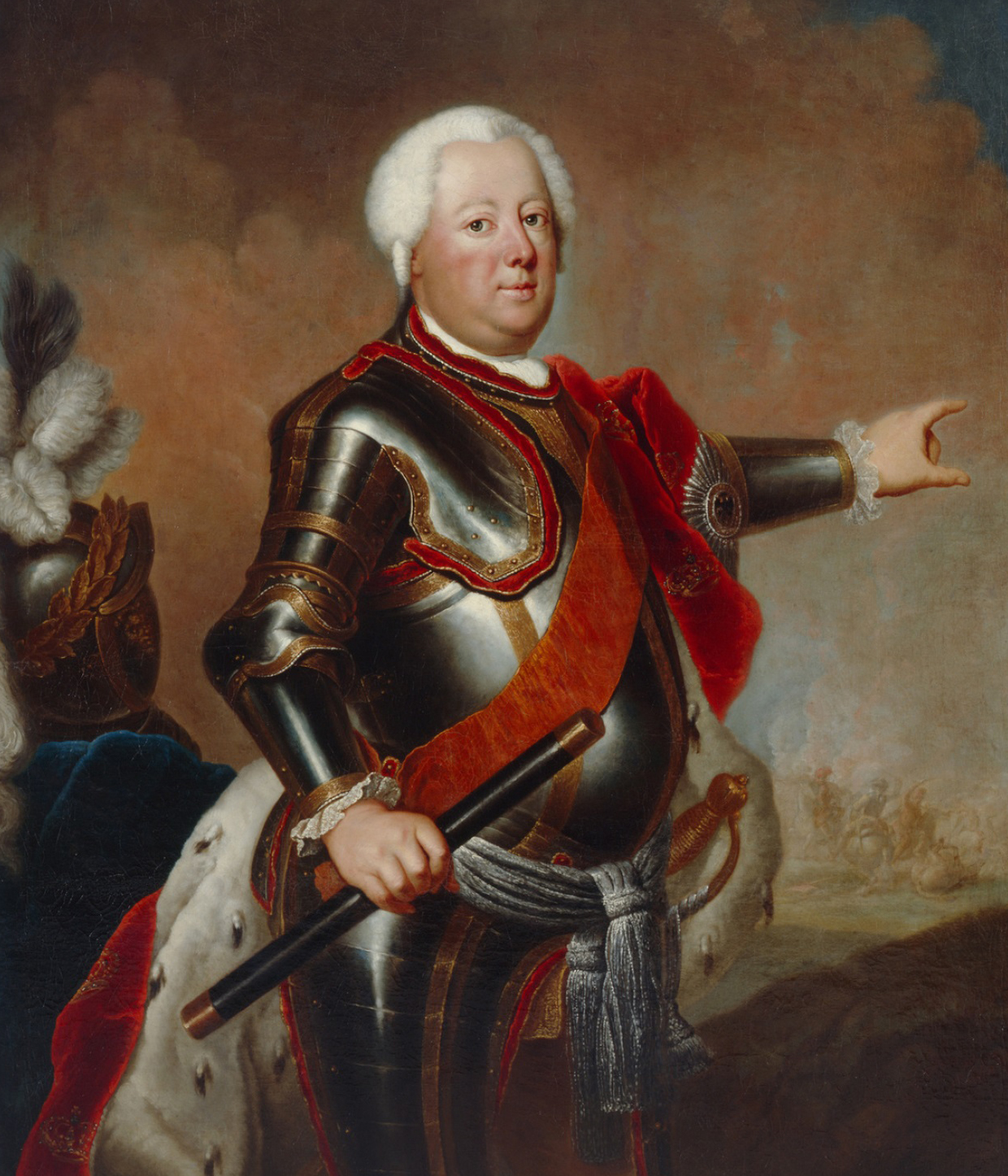 König Friedrich Wilhelm I. in Preußen, Gemälde nach Antoine Pesne 1737