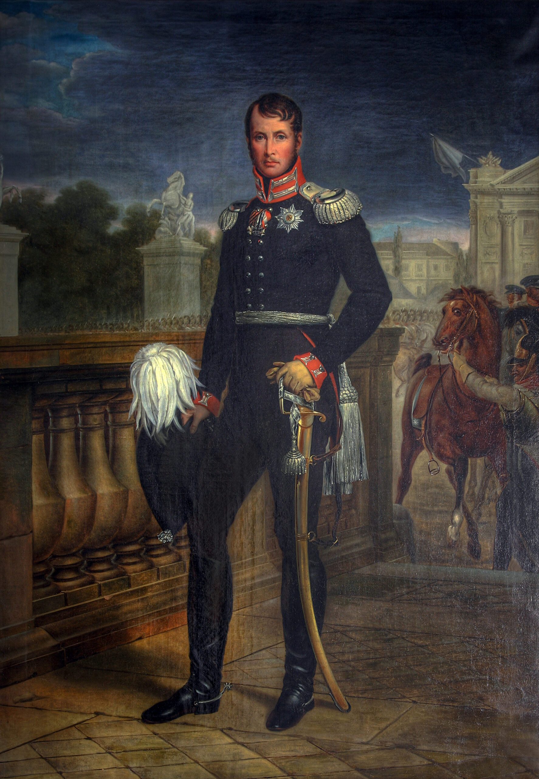 Wilhelm Gebauer n. François Gérard, König Friedrich Wilhelm III. 1814 in Paris, um 1825, BHZ, Foto Roland Beck