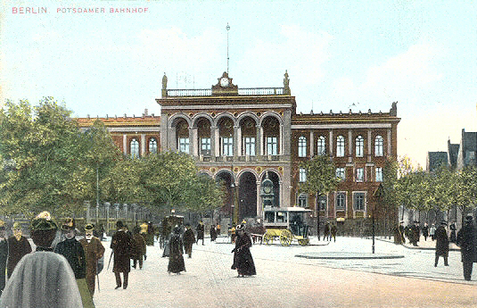 Potsdamer Bahnhof in Berlin 1905, Fotodruck, HABHZ
