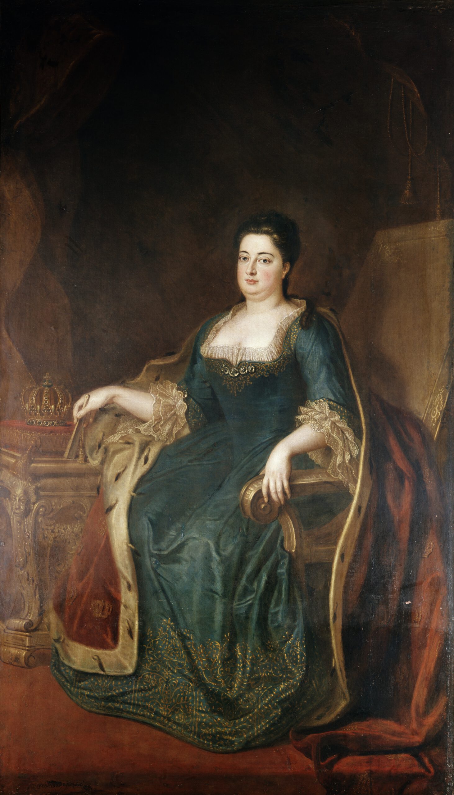 Königin Sophie Charlotte in Preußen, Gemälde von Friedrich Wilhelm Weidemann, um 1705, SPSG, Foto D. Lindner