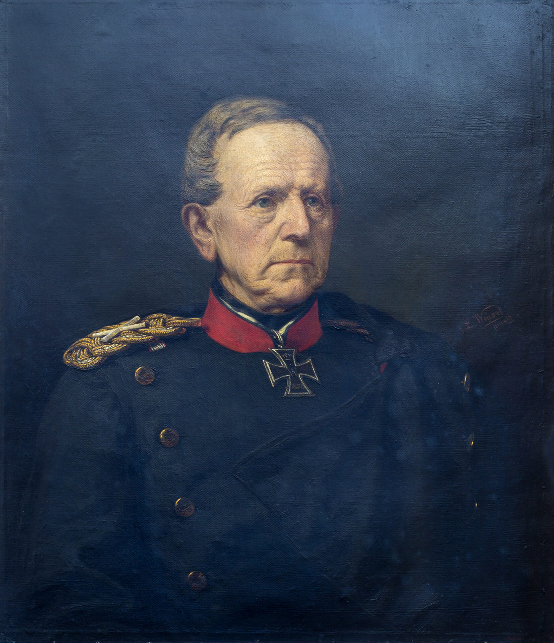 Generalfeldmarschall Helmuth Graf von Moltke, Gemälde von Johann Louis Wensel 1880, BHZ, Foto R. Beck