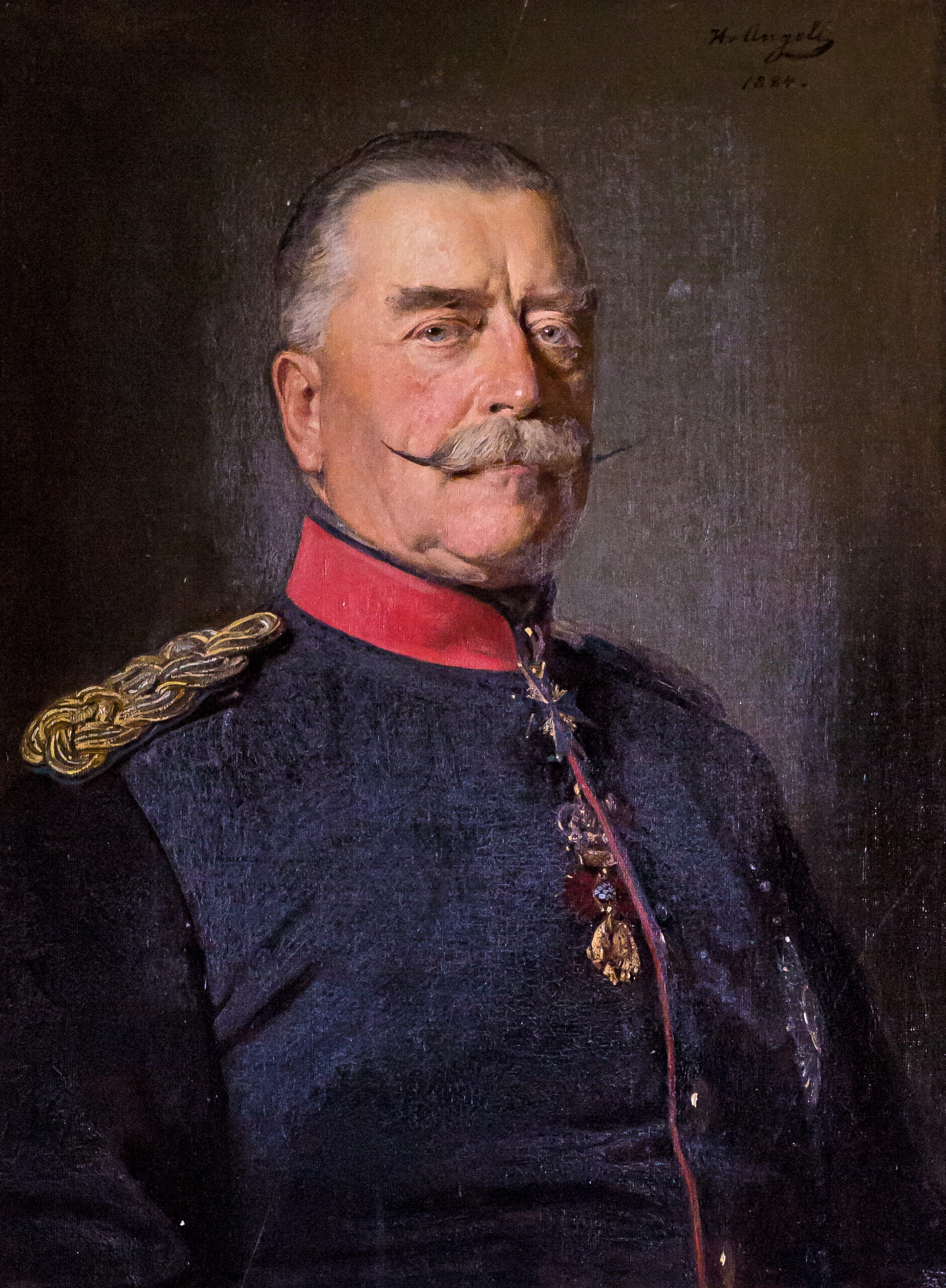 Fürst Karl Anton von Hohenzollern-(Sigmaringen), Porträt von Heinrich von Angeli 1884; BHZ, Foto R. Beck