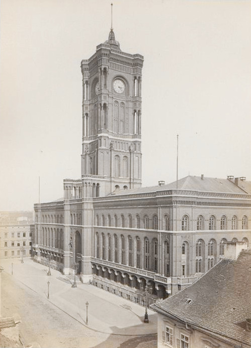 Rotes Rathaus in Berlin, Fotografie 1890, HABHZ, Foto Unbekannt