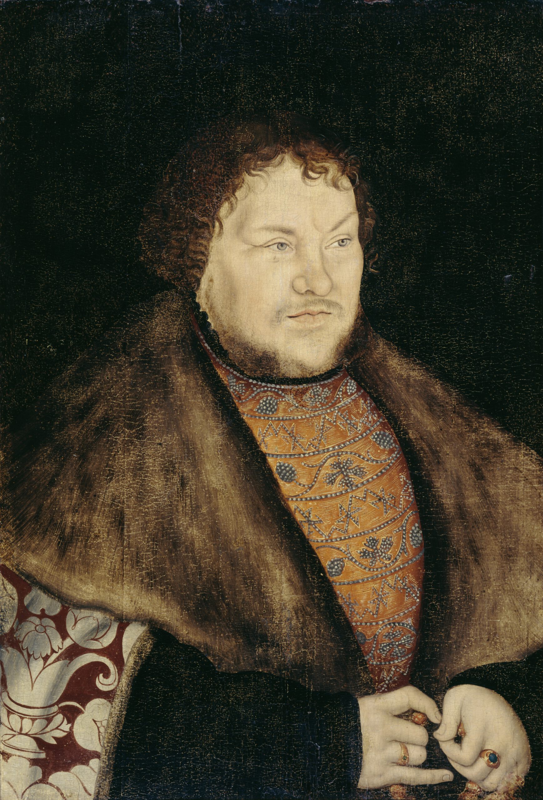 Kurfürst Joachim I. Nestor von Brandenburg, Gemälde von Lucas Cranach d.Ä. 1529, Foto SPSG, J. P. Anders