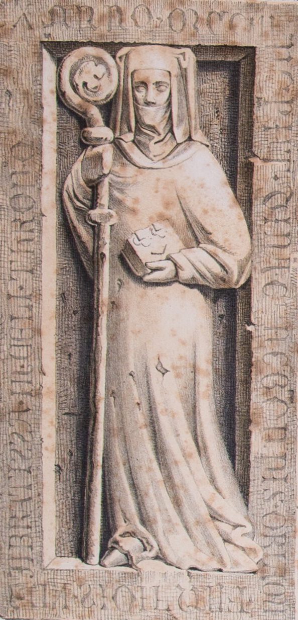 Grabstein der Gründerin des Klosters Himmelthron Gräfin Kunigunde von Orlamünde