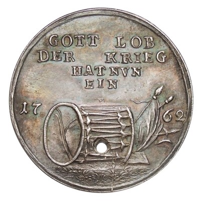 Medaille auf den Frieden von Hamburg, Berlin 1762 BHZ, Foto Roland Beck